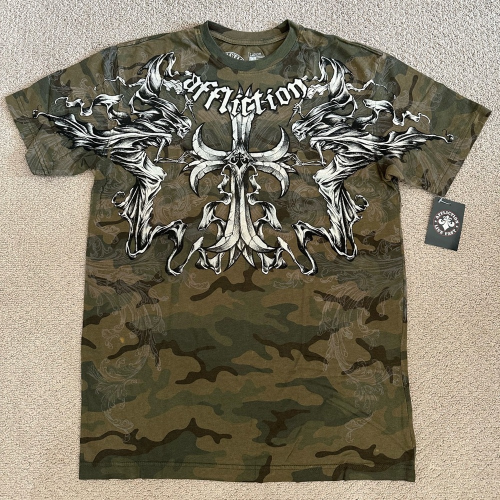 Men’s Affliction Jump Tee - Size Large